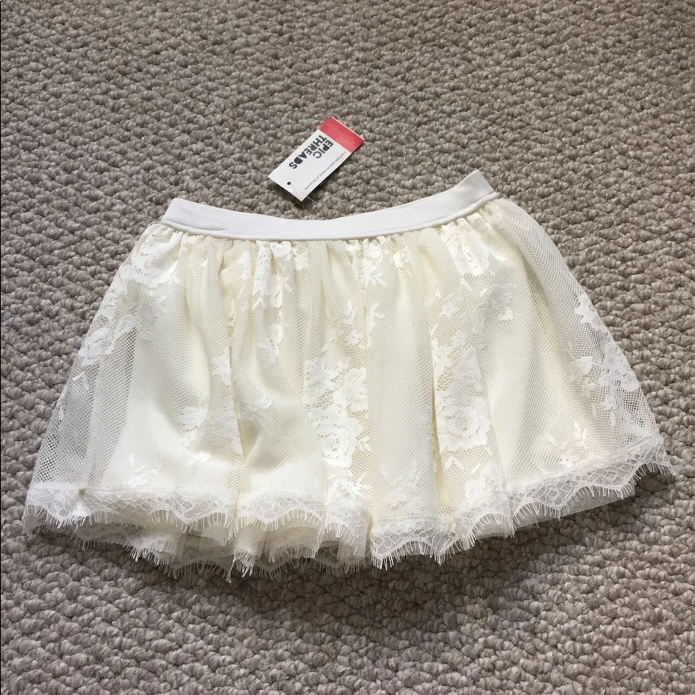 Epic Threads Girls Ivory Lace Skirt Size 5‎ Party Special Occasion NWT